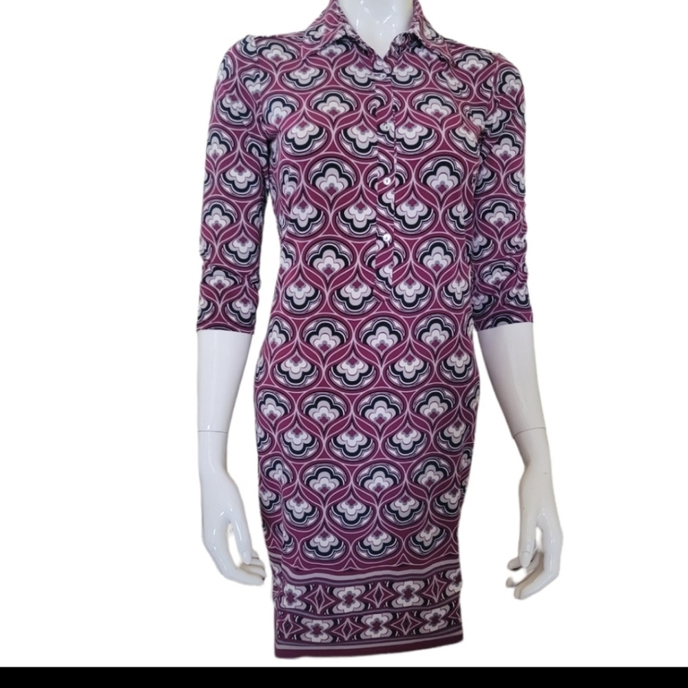 XS fitted patterned dress by Max studio